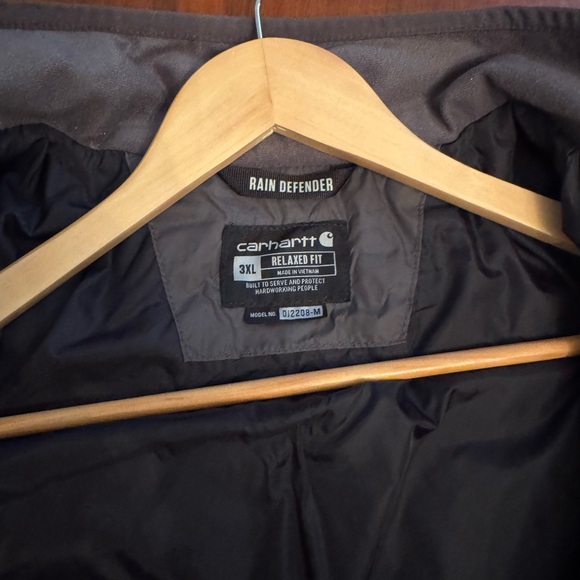 Carhartt Rain Defender Jacket in Charcoal - Picture 2 of 2